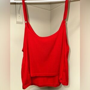 Free People Intimately Red Loose Cropped Tank